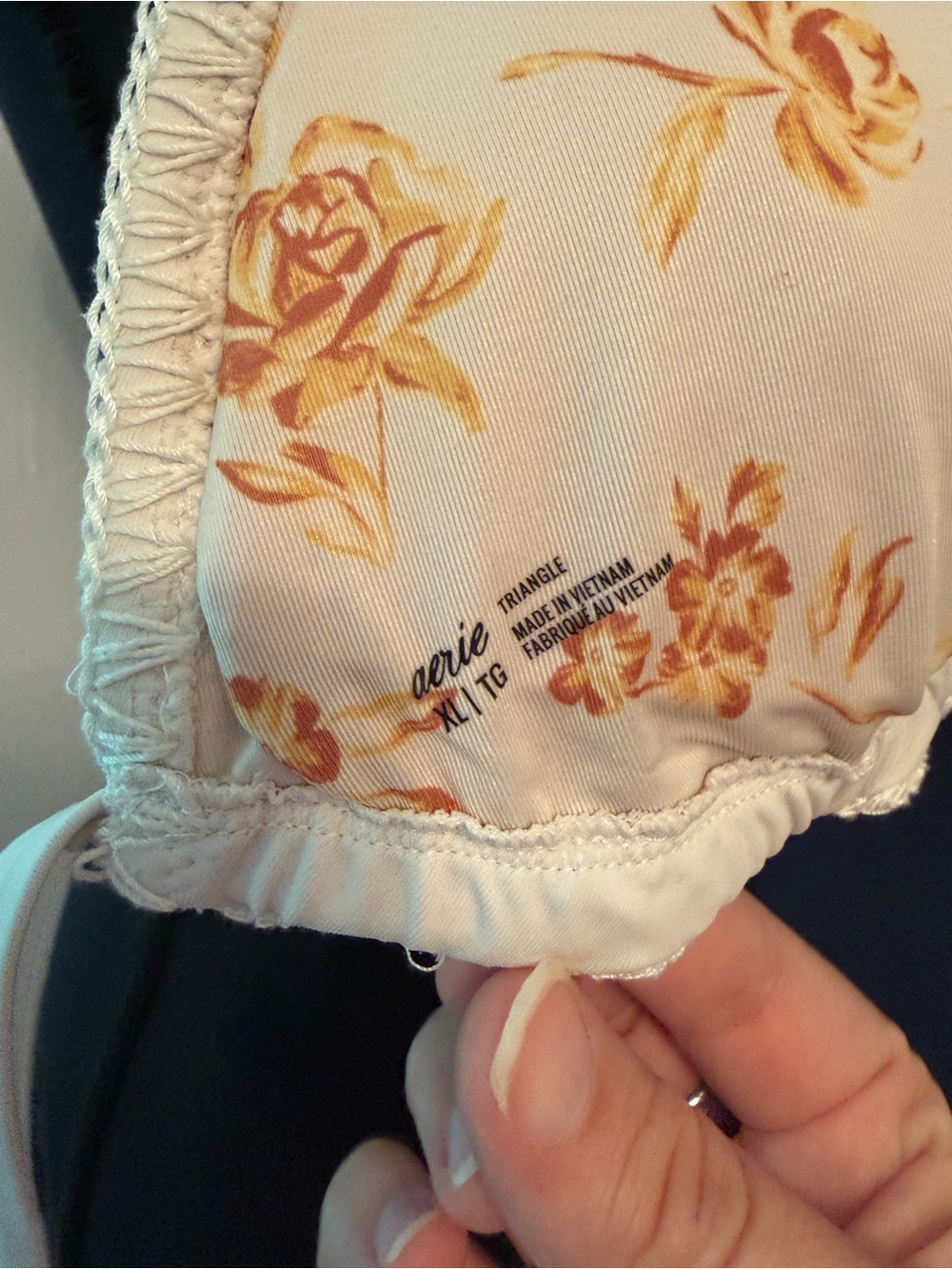 Aerie crochet swim suit top- XL - Picture 4 of 5